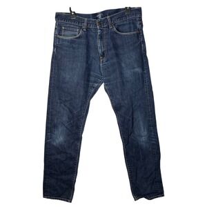 Carhartt WIP Vinton Pant Mens 34x32 Blue Denim Jeans Casual Workwear
